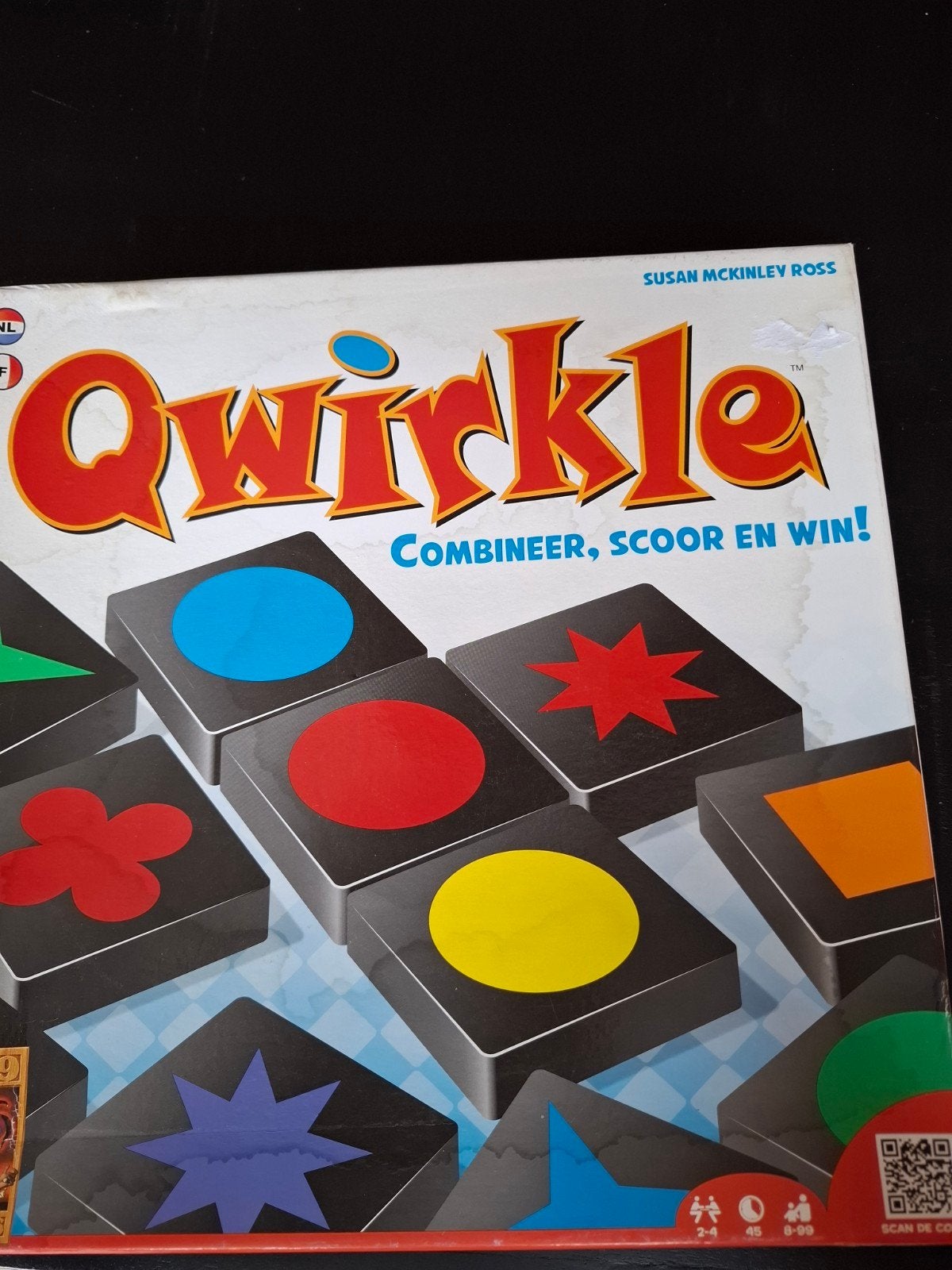Qwirkle bordspel, Een of twee spelers, Ophalen of Verzenden, Zo goed als nieuw, 999 Games