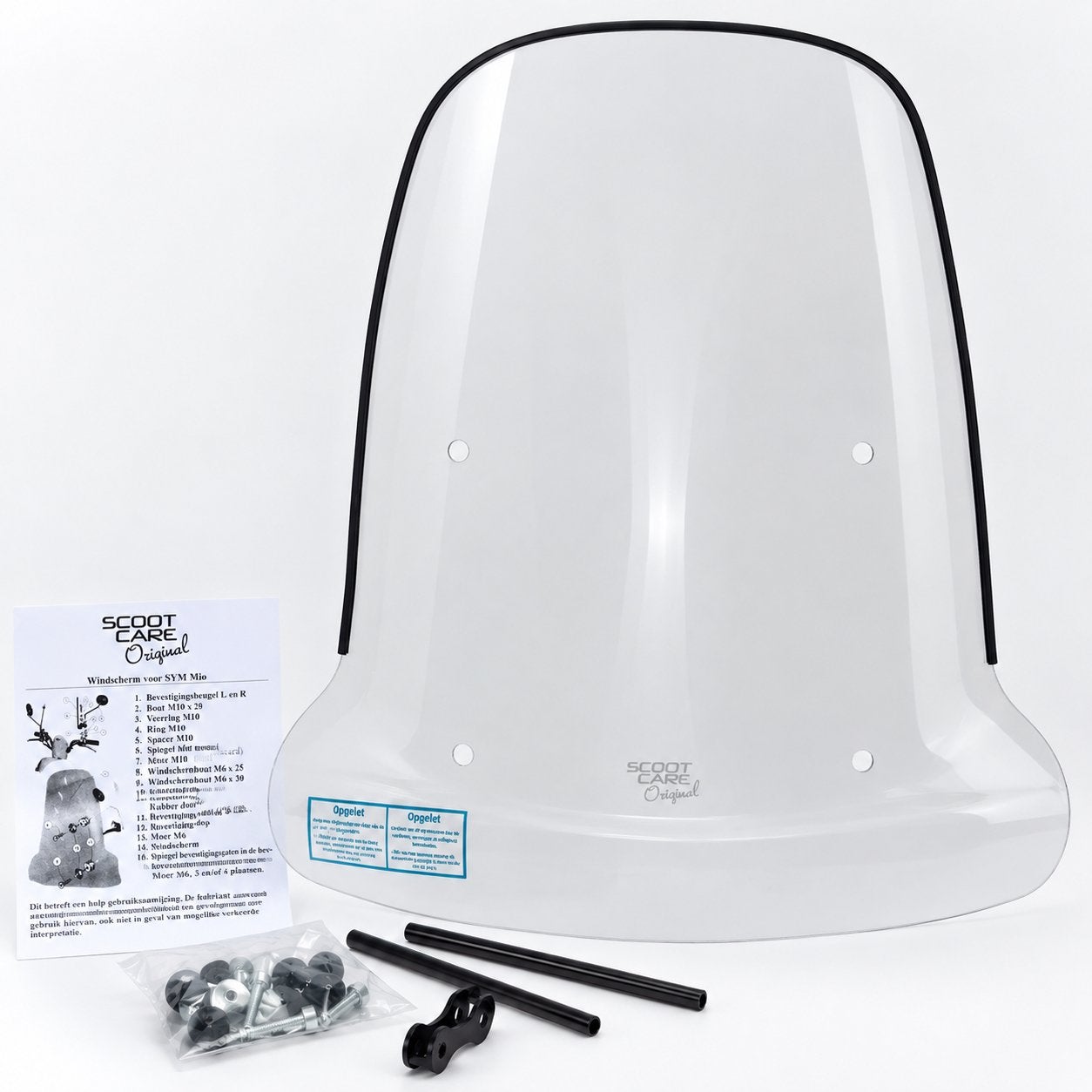 SYM Mio 50 Windscherm Hoog Helder Scoot Care Original Nieuw, Verzenden, ., ., .