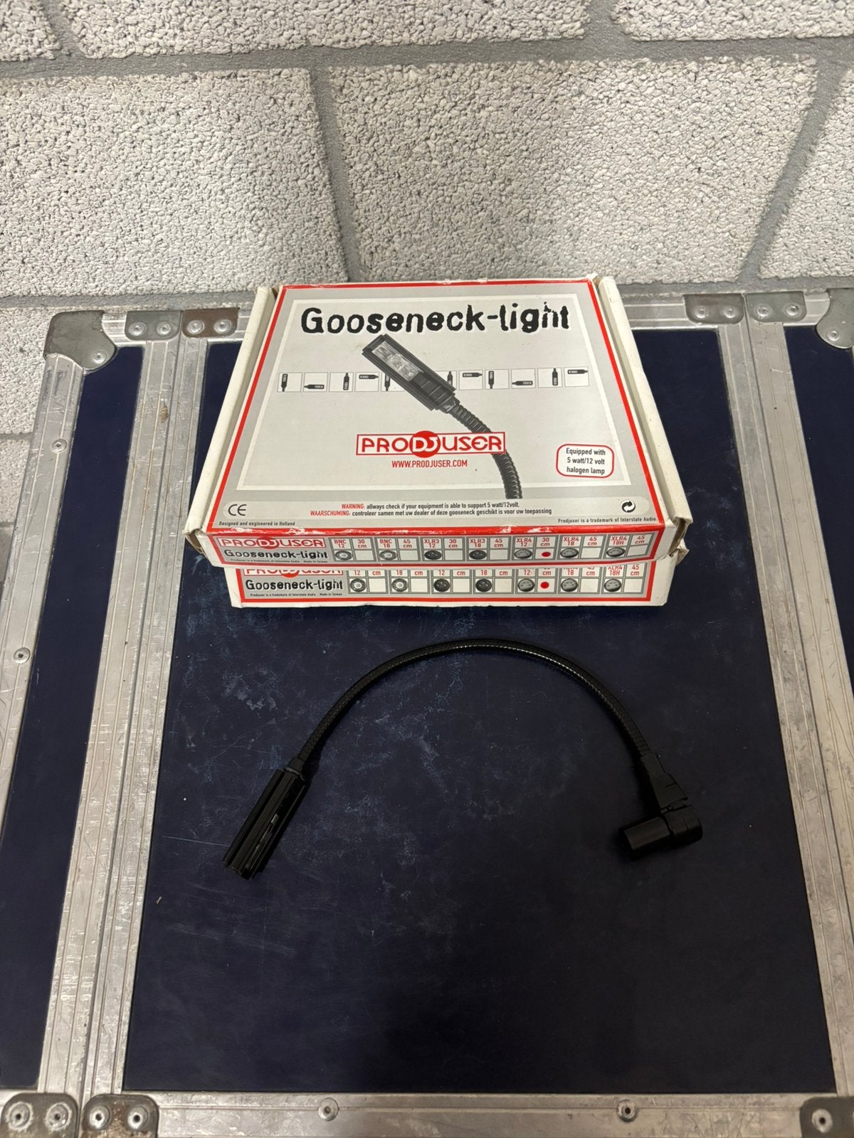 2 x ProDJuser Gooseneck lights, Ophalen, Zo goed als nieuw