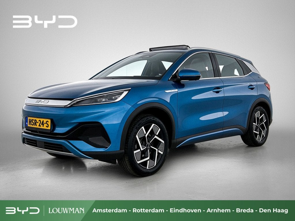 BYD ATTO 3 Comfort 60 kWh | Origineel NL | NAP | Grootste BY, Auto's, BYD, Gebruikt, 38 min, Blauw, Automatische klimaatregeling