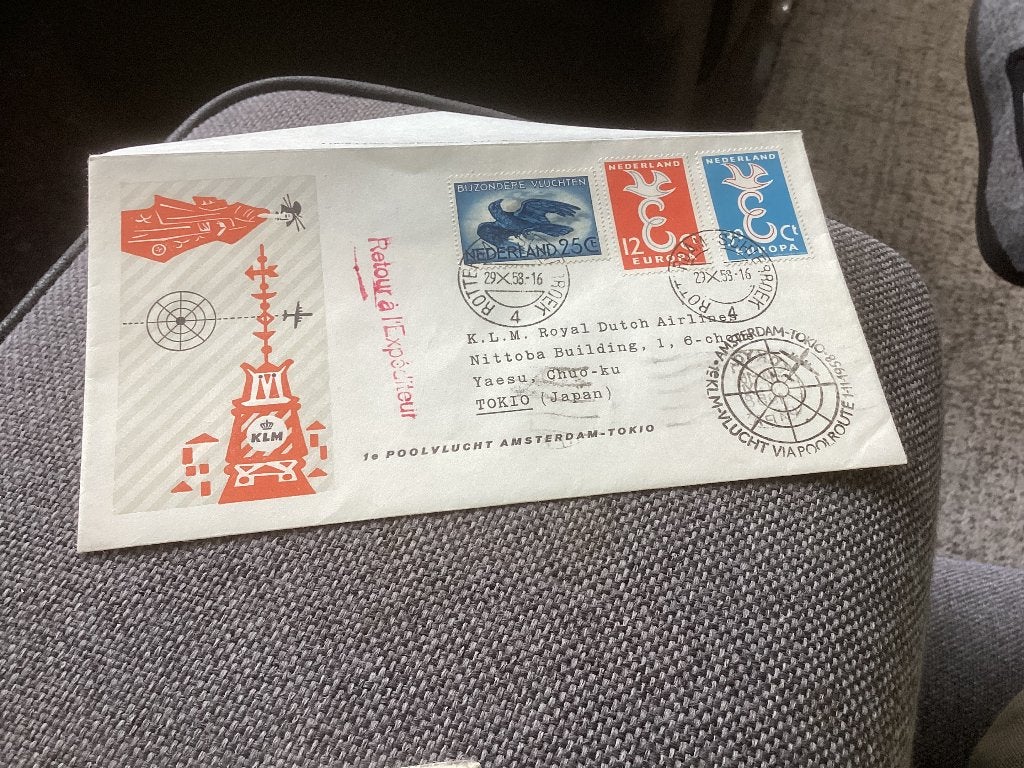 No2552 KLM Amsterdam Tokio 29-5-1958 Nederland jaargang, Ophalen, Onbeschreven, Nederland