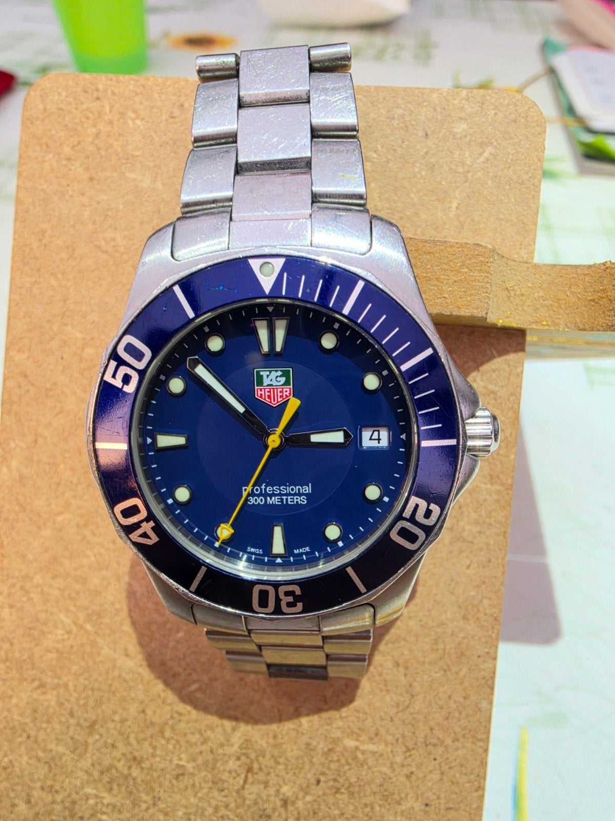 Tag Heuer Aquaracer 2004 / 2008 Horloge € 500, Sieraden, Tassen en Uiterlijk, Horloges | Heren, Staal, Gebruikt, Staal, Polshorloge