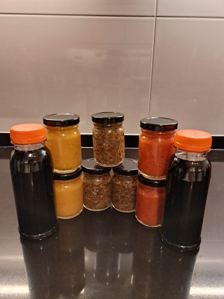 Diverse surinaamse sambal vanaf 3,75 t/m 5 euro, Ophalen of Verzenden