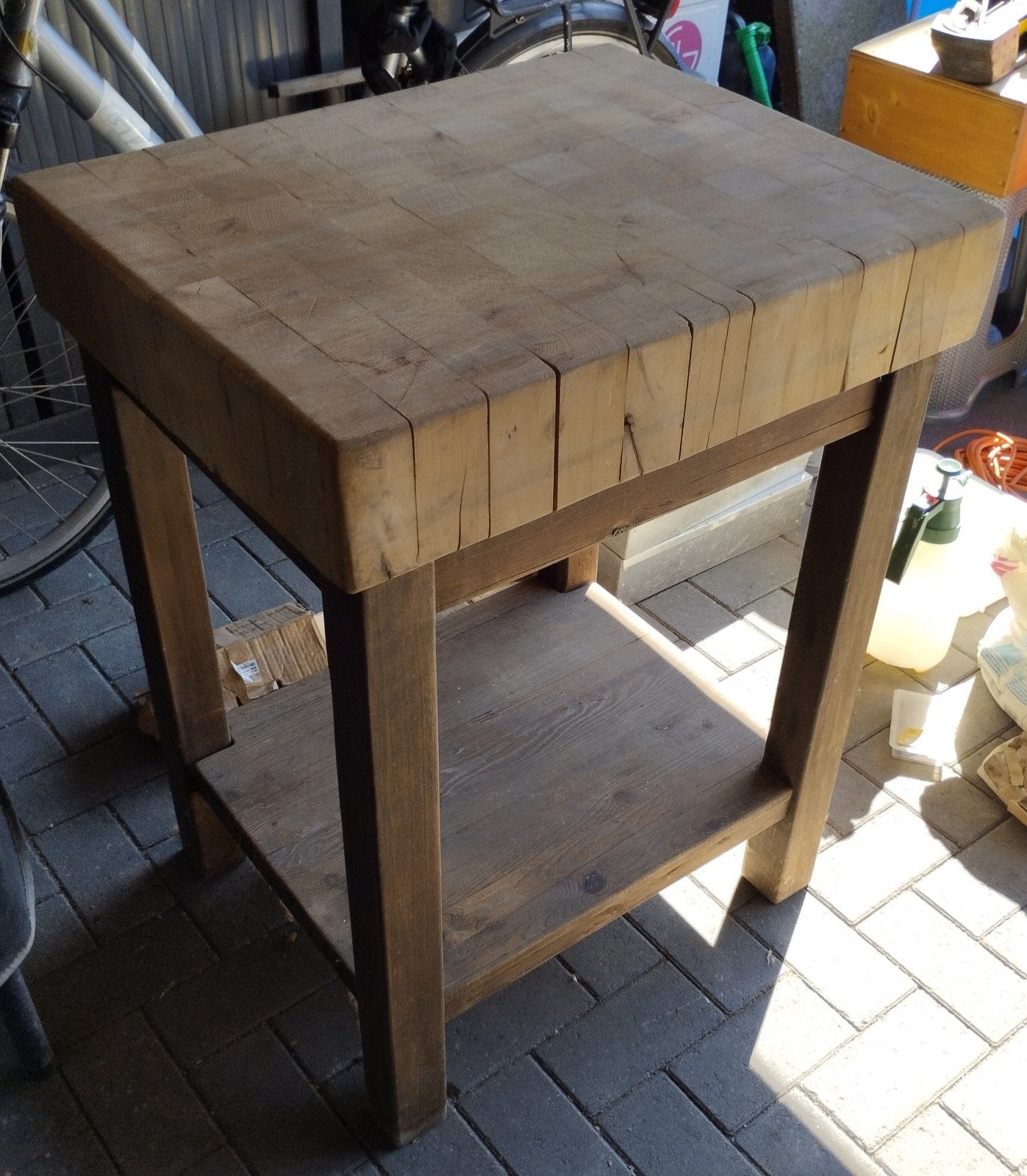 Hakblok, Ophalen, Gebruikt, Hout