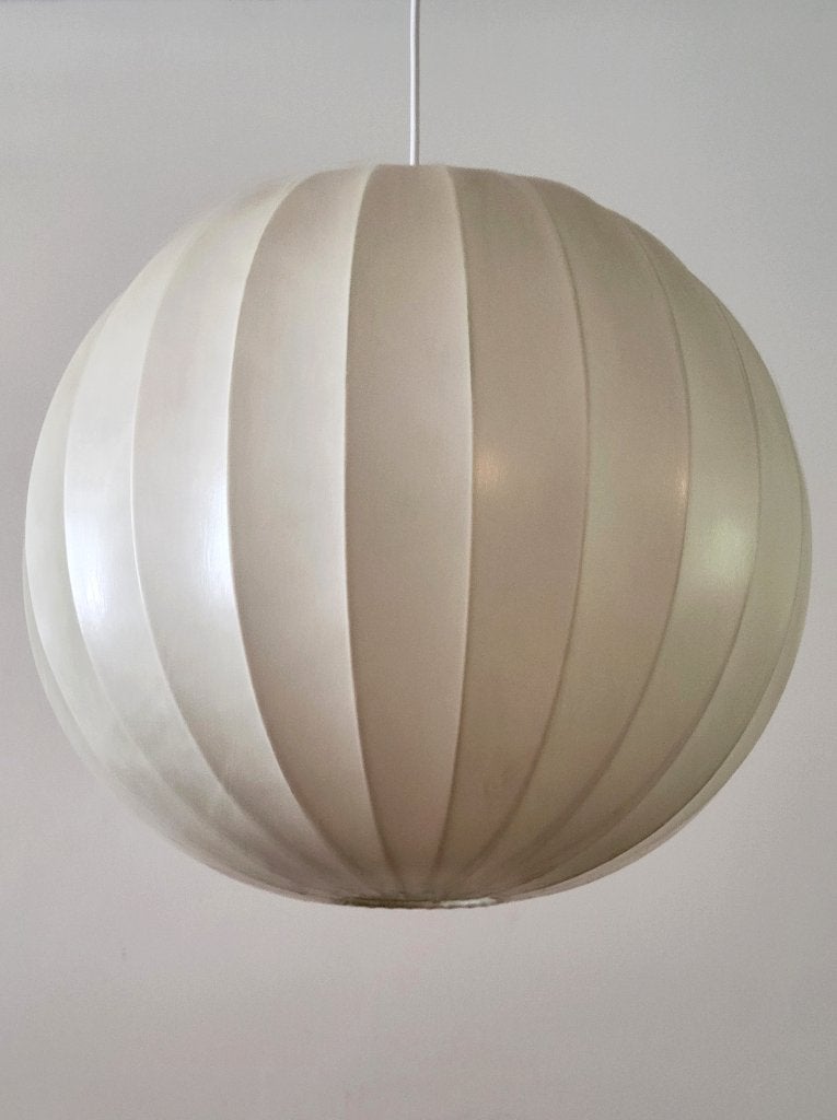 Grote Goldkant Cocoon hanglamp, Duitsland jaren 60, Ophalen, Vintage design, Mid Century Modern, E27 (groot), Zo goed als nieuw