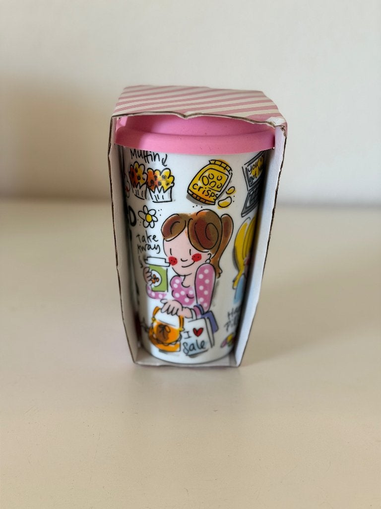 Blond Amsterdam Coffee to go beker Therapy, Keramiek, Nieuw, Ophalen of Verzenden, Kop(pen) en/of Schotel(s)
