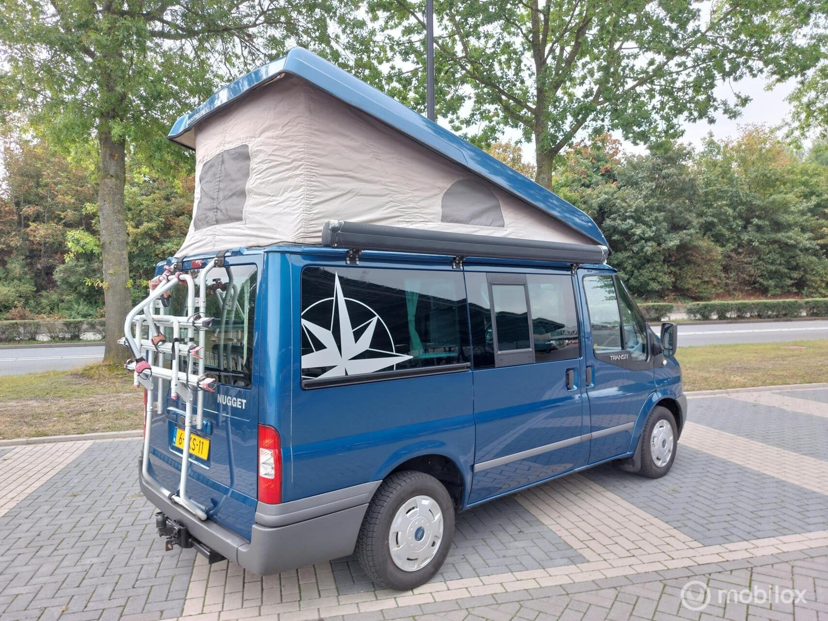 Ford Transit Nugget Westfalia 130pk bj 2007 Euro4 Airco Hefd, Caravans en Kamperen, Buscamper of Camperbus, Bedrijf, Diesel, Standkachel