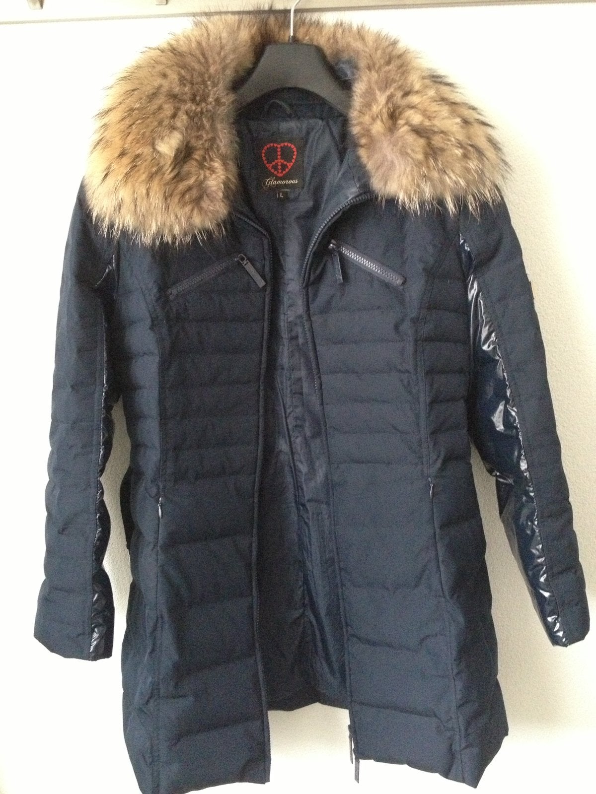 Glamorous dames winterjas L., Kleding | Dames, Ophalen of Verzenden, Zo goed als nieuw, Blauw
