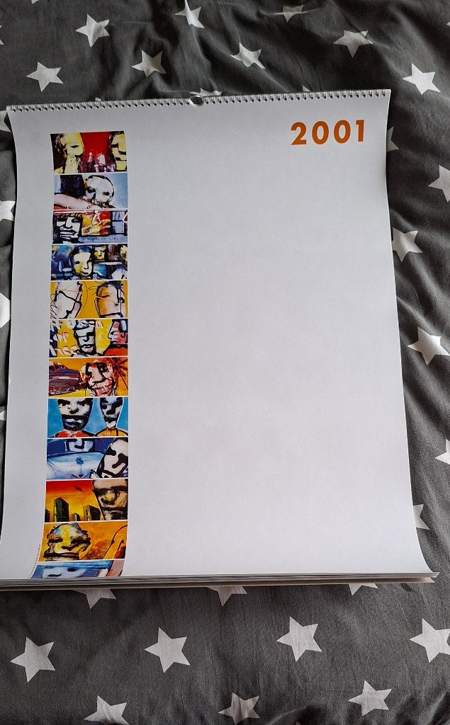 Herman Brood Kalender 2001 - Kunstprint, Ophalen, Portret en Figuren, Offsetdruk