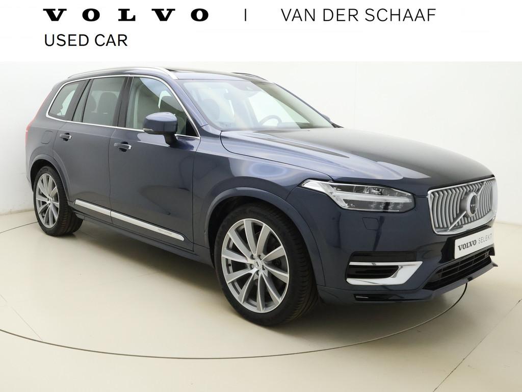 Volvo XC90 T8 390pk AWD Inscription Exclusive / Luchtvering, 12 maanden, Gebruikt, 4 cilinders, Blauw