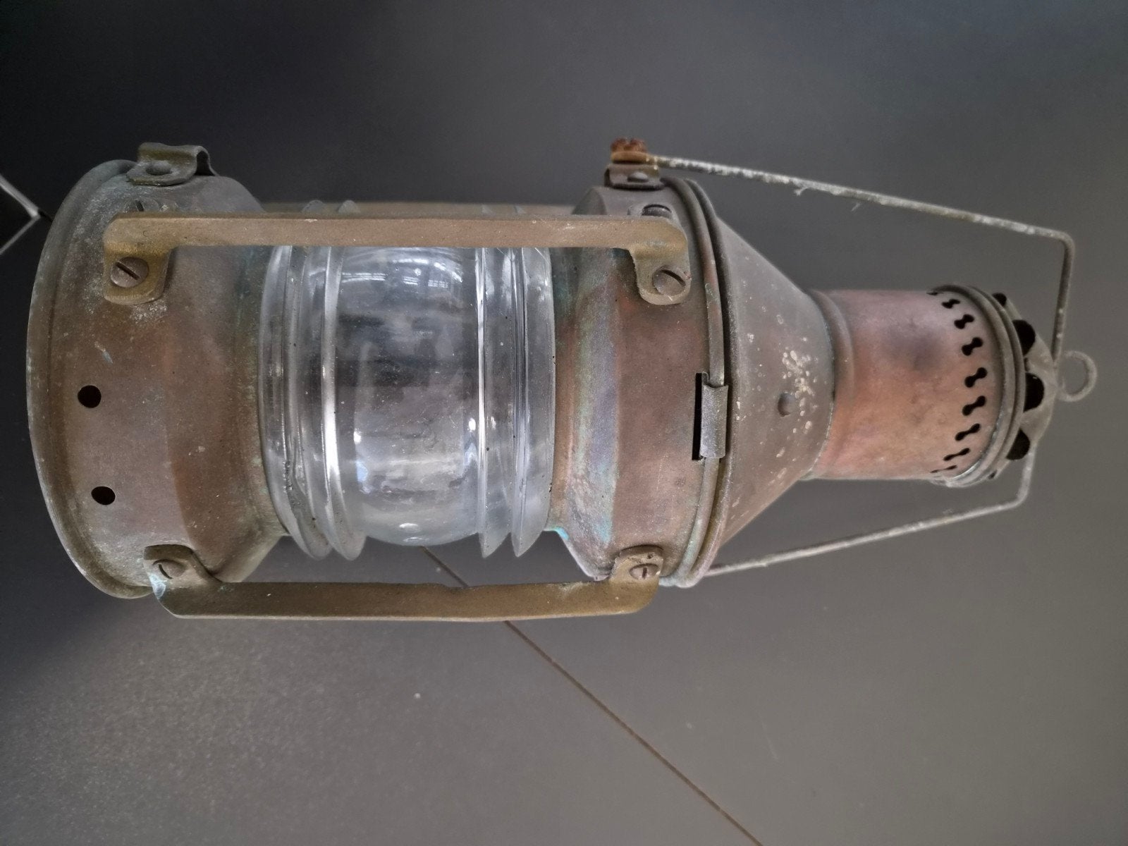 Antieke scheepslamp / olielamp, Watersport en Boten, Ophalen of Verzenden