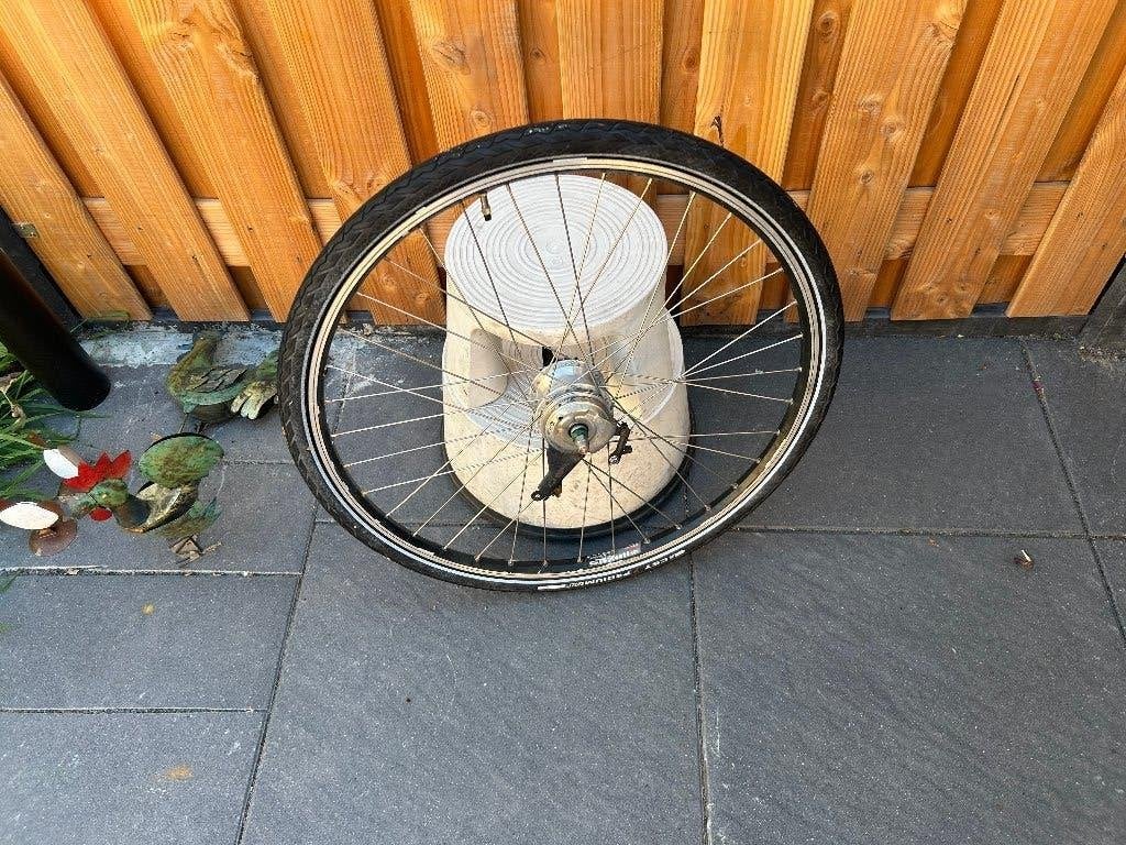 tk:Achterwiel 28 inch 7 NEXUS versnellingen rollerbrakes, Wiel, Gebruikt, Ophalen of Verzenden, Aluminium