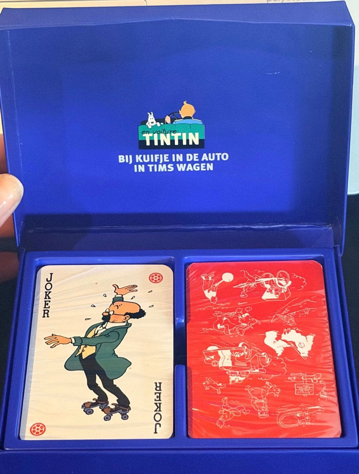 Kuifje speelkaarten - Bij Kuifje in de auto in Tims wagen, Ophalen of Verzenden, Nieuw