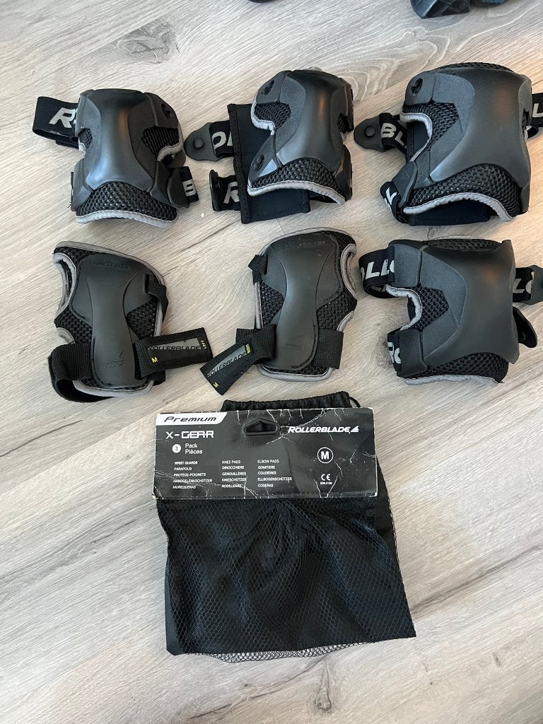 Rollerblade X Gear 3-Pack maat M, Overige merken, Verstelbaar, Ophalen of Verzenden, Zo goed als nieuw