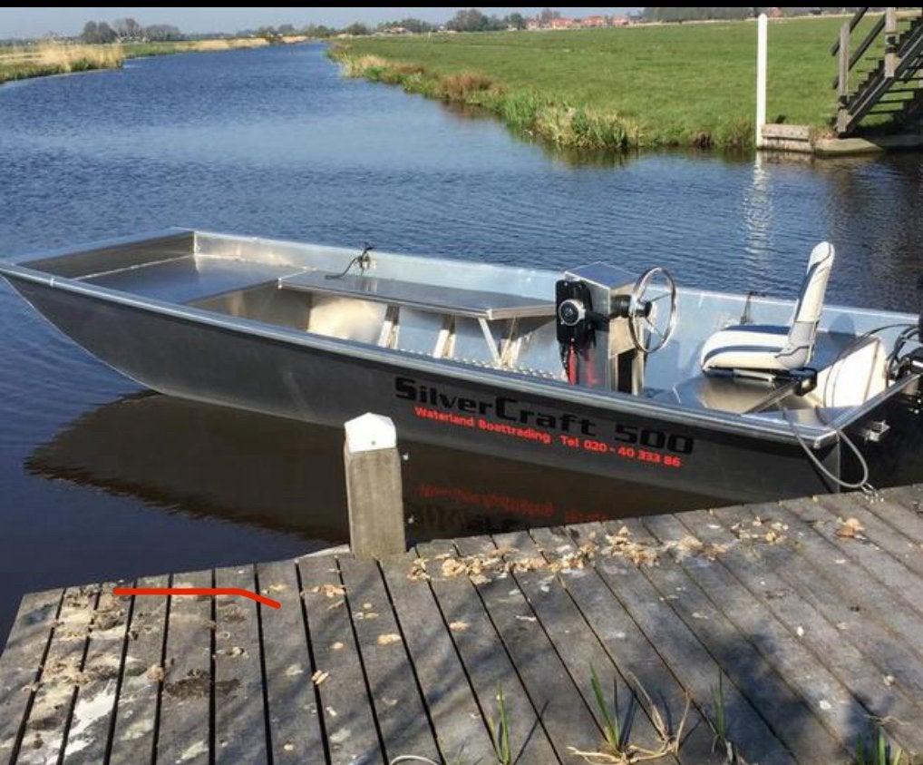 Aluminium platbodem boot met 60pk Yamaha, Watersport en Boten, Vis- en Consoleboten, Ophalen of Verzenden, Zo goed als nieuw, Aluminium