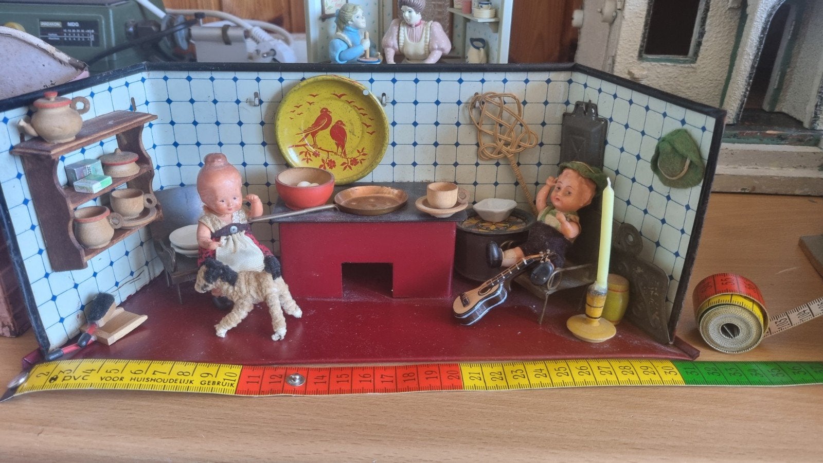 klein blikken keukentje poppenhuis, Ophalen of Verzenden
