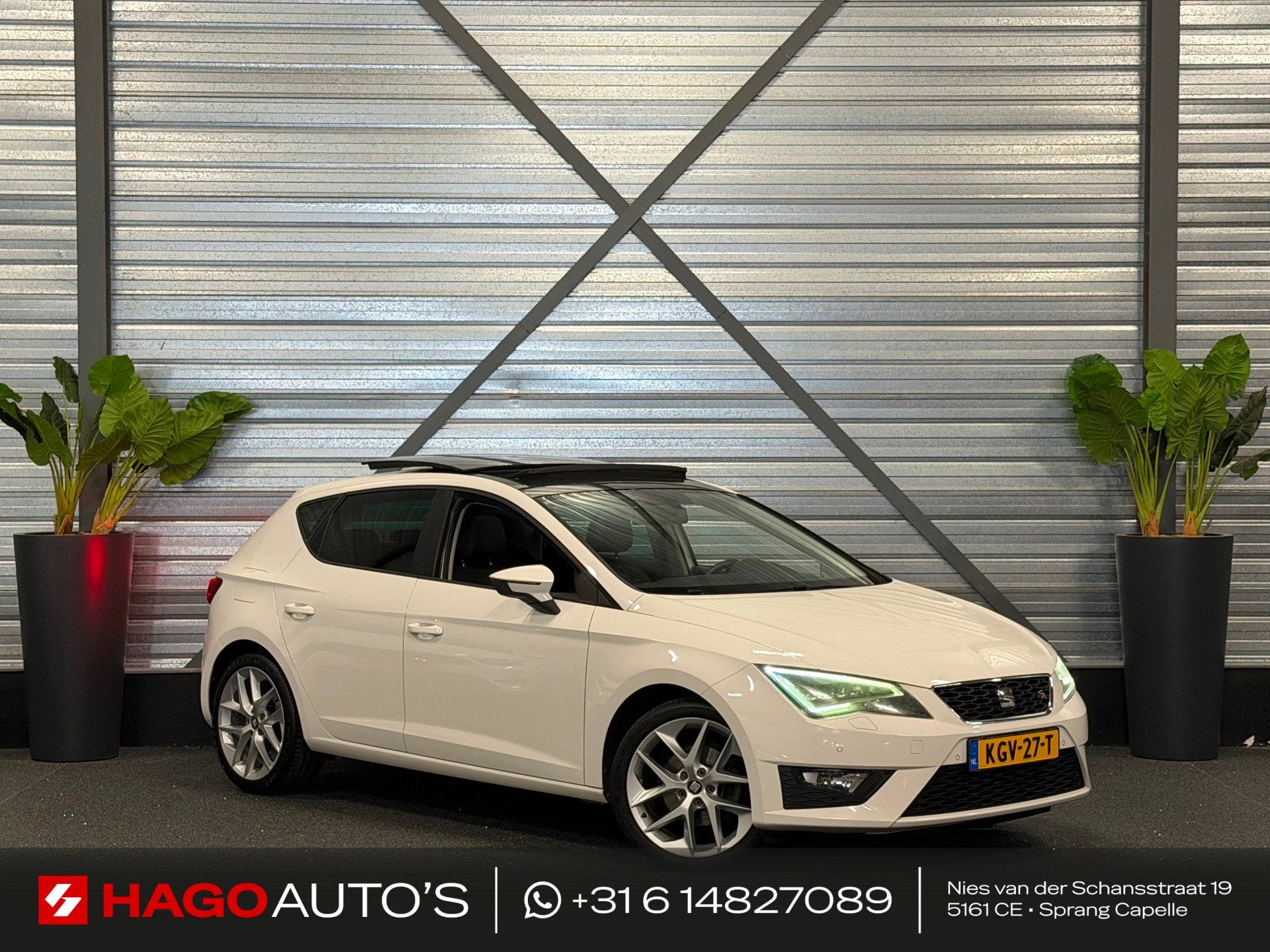 Seat Leon 1.4 TSI FR LED/PANO/NAVI/CRUISE/HALF-LEDER/DCC/SEA, Auto's, Voorwielaandrijving, 1131 kg, Gebruikt, 4 cilinders