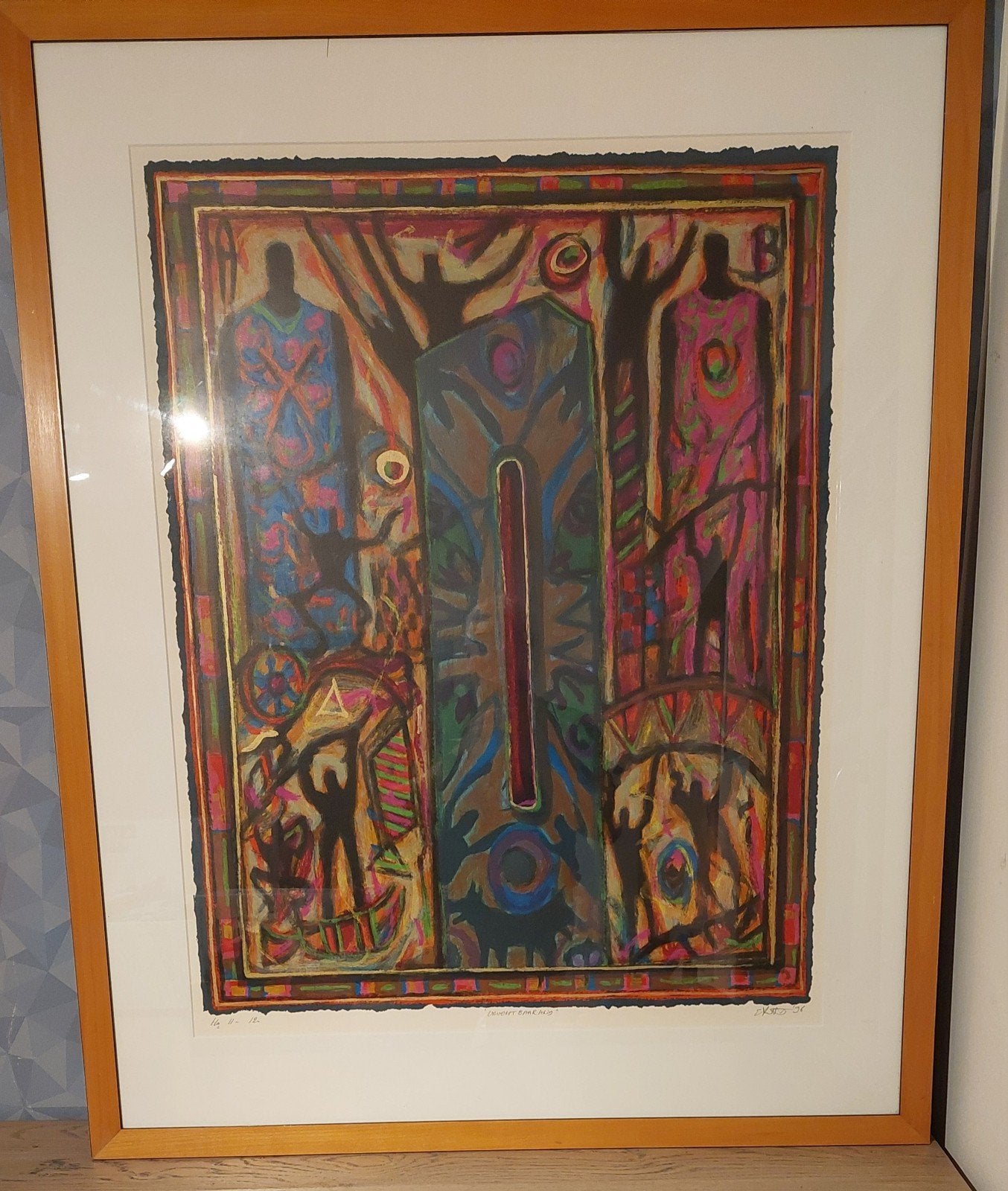 zeefdruk Toebosch schilderij, Ophalen