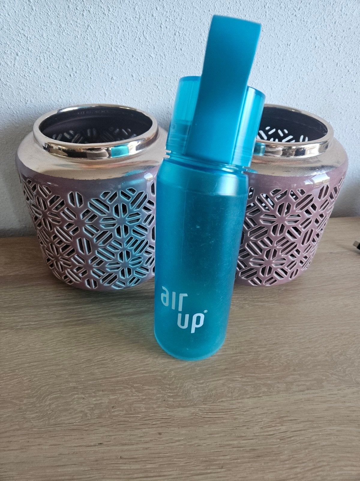 Air Up fles drinkfles blauw en grijs, Ophalen of Verzenden, Zo goed als nieuw