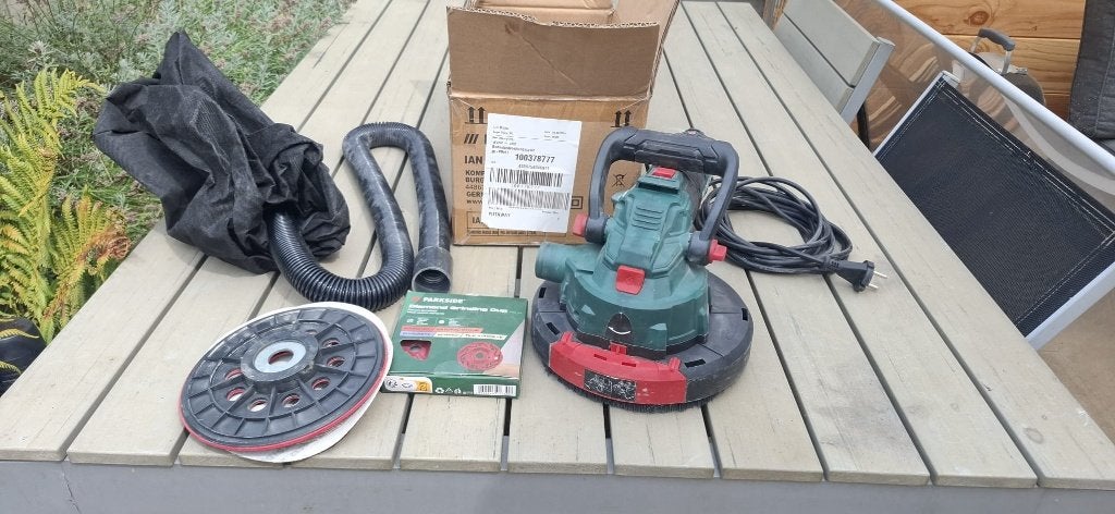 Wandschuurmachine parkside PWBS 180 B3, Ophalen of Verzenden, Zo goed als nieuw, 600 tot 1200 watt, Overige typen