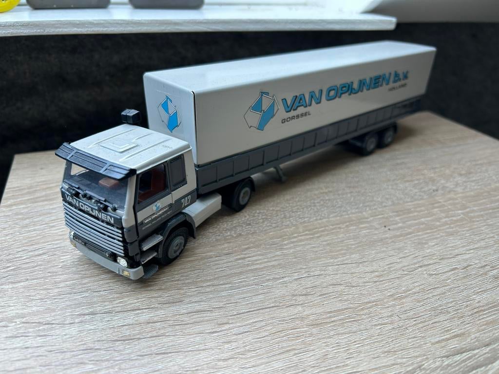 2x Scania’s van Opijnen transport, Ophalen of Verzenden, Zo goed als nieuw, Bus of Vrachtwagen, Lion Toys