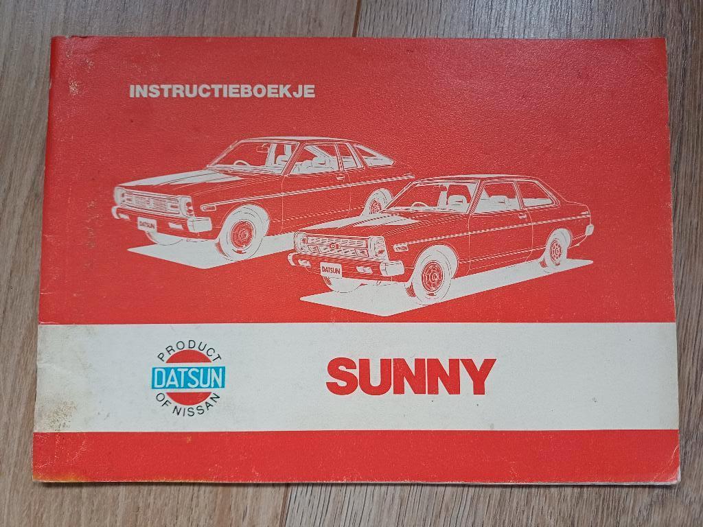 Datsun Sunny instructieboekje, Verzenden, Gelezen, Nissan