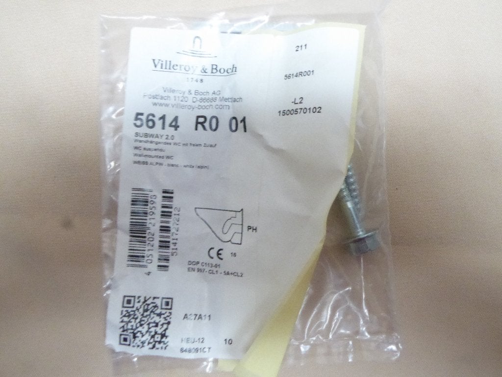 Villeroy & Boch bevestigingsmateriaal wand-hang wc, Ophalen of Verzenden, Nieuw