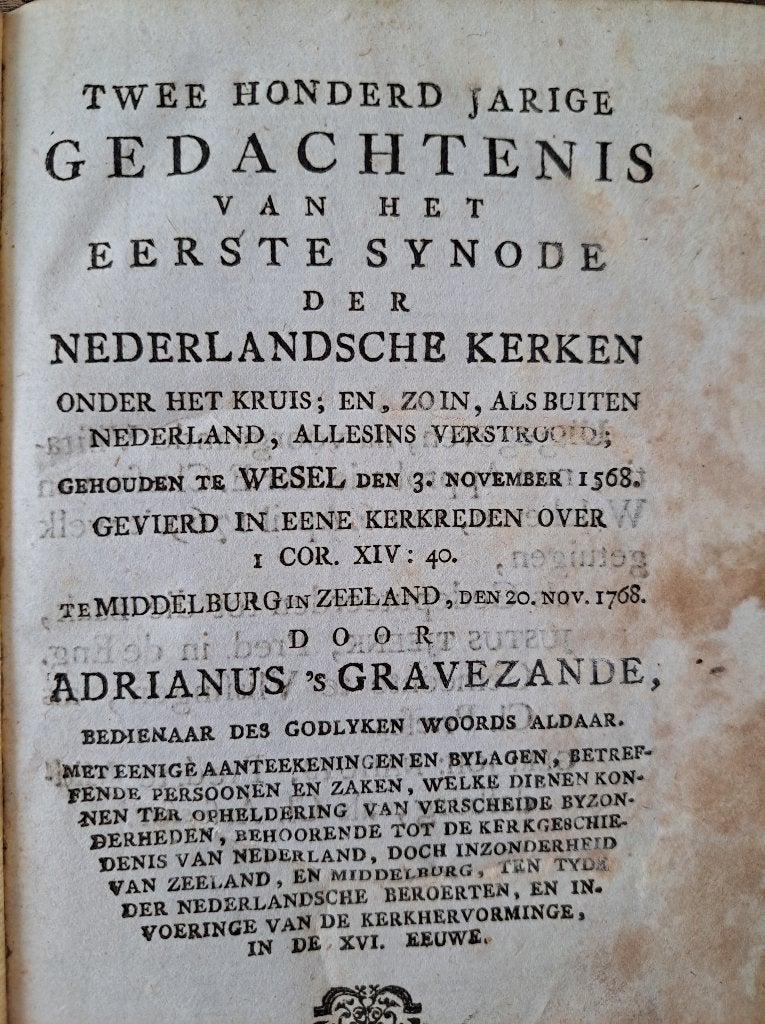 Kerkboek 1768, Ophalen of Verzenden, Gelezen