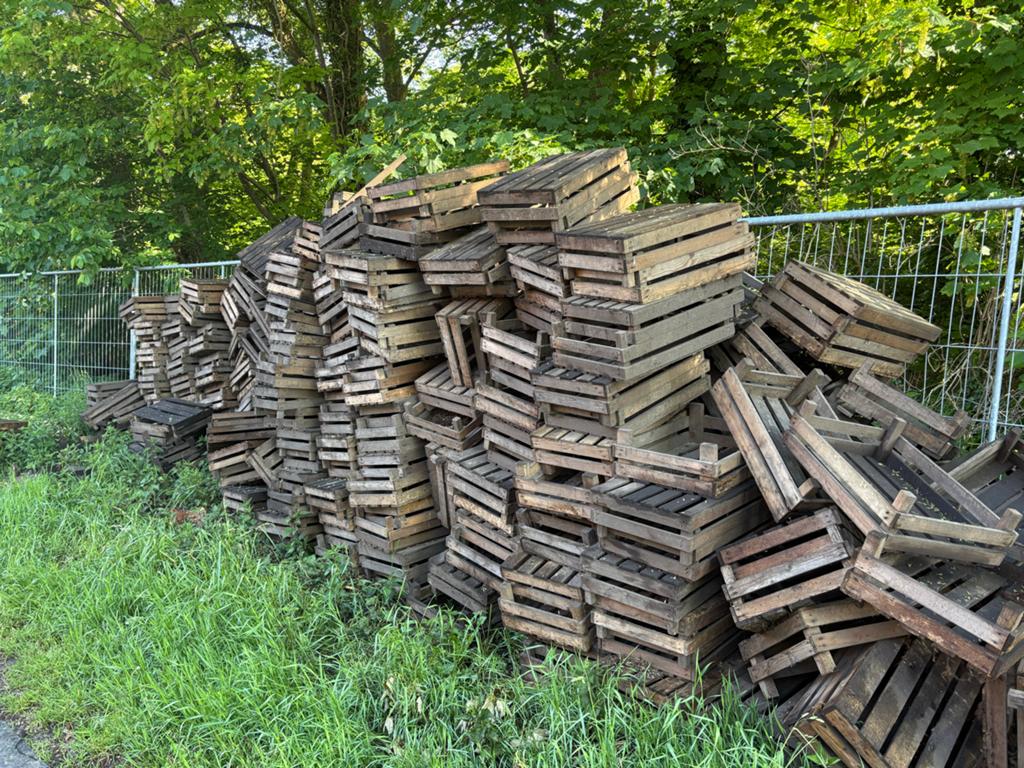 Kleine aardappelkistjes - Vintage houten kratten, Ophalen of Verzenden, Gebruikt, Overige houtsoorten, Minder dan 50 cm