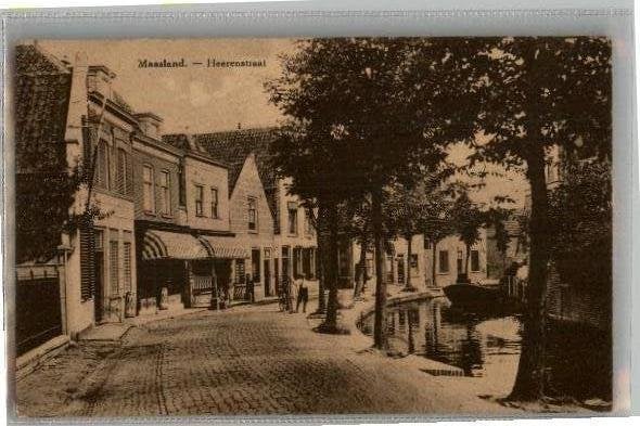 Maasland Heerenstraat  st 1931, Verzamelen, Ansichtkaarten | Nederland, Verzenden, 1920 tot 1940, Gelopen, Zuid-Holland