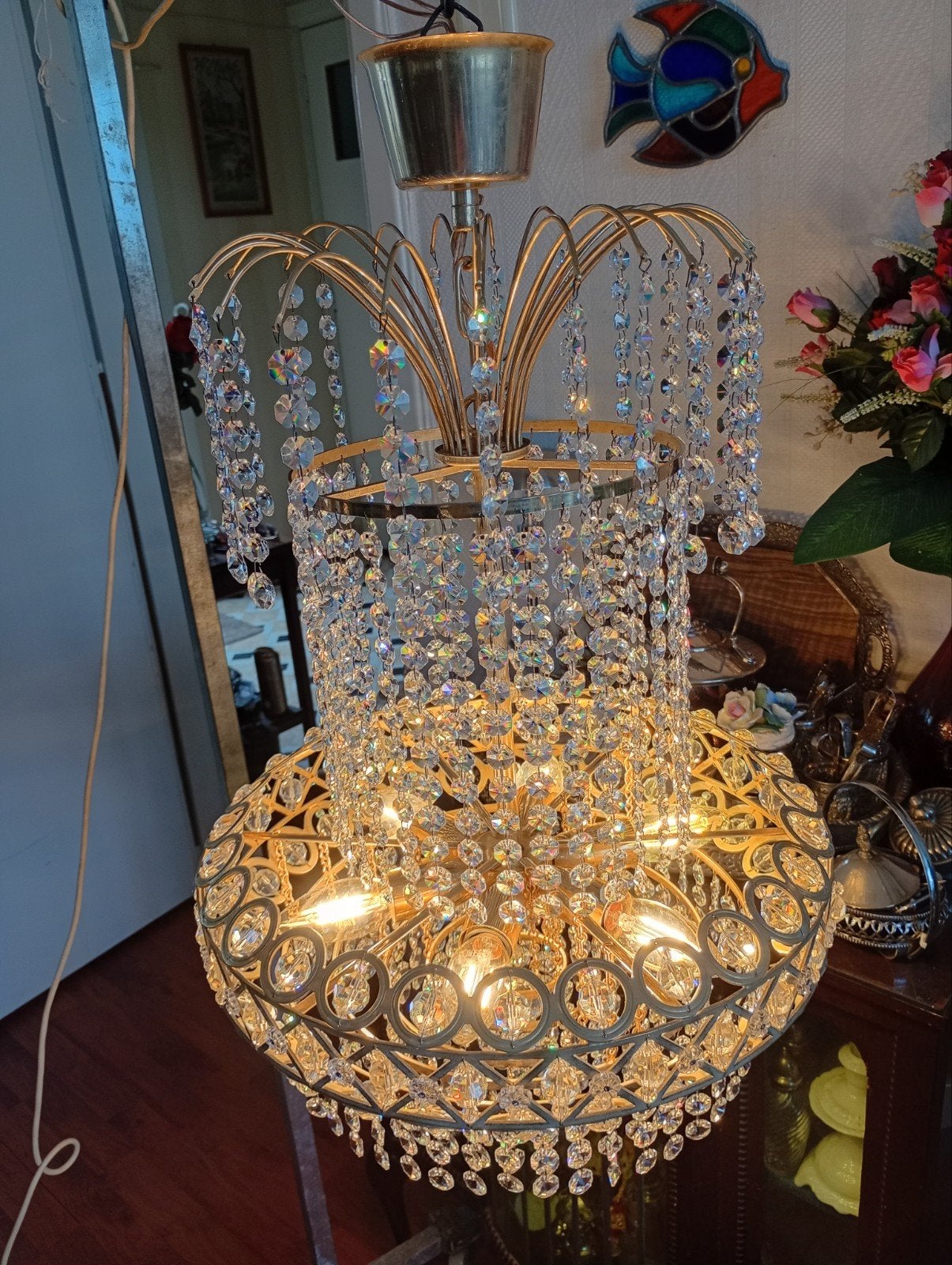 Antieke lamp.,, Huis en Inrichting, Ophalen of Verzenden, Zo goed als nieuw, Antiek