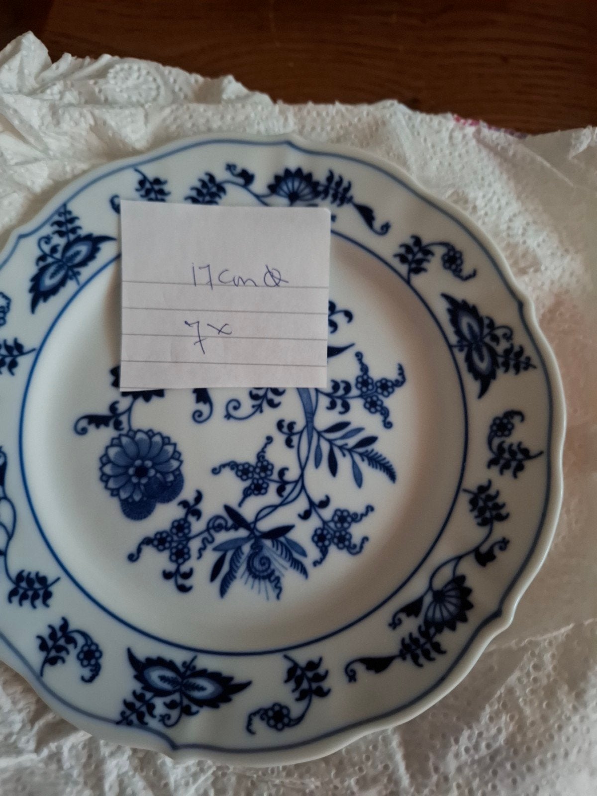 blue danube borden 17cm, Antiek en Kunst, Ophalen of Verzenden