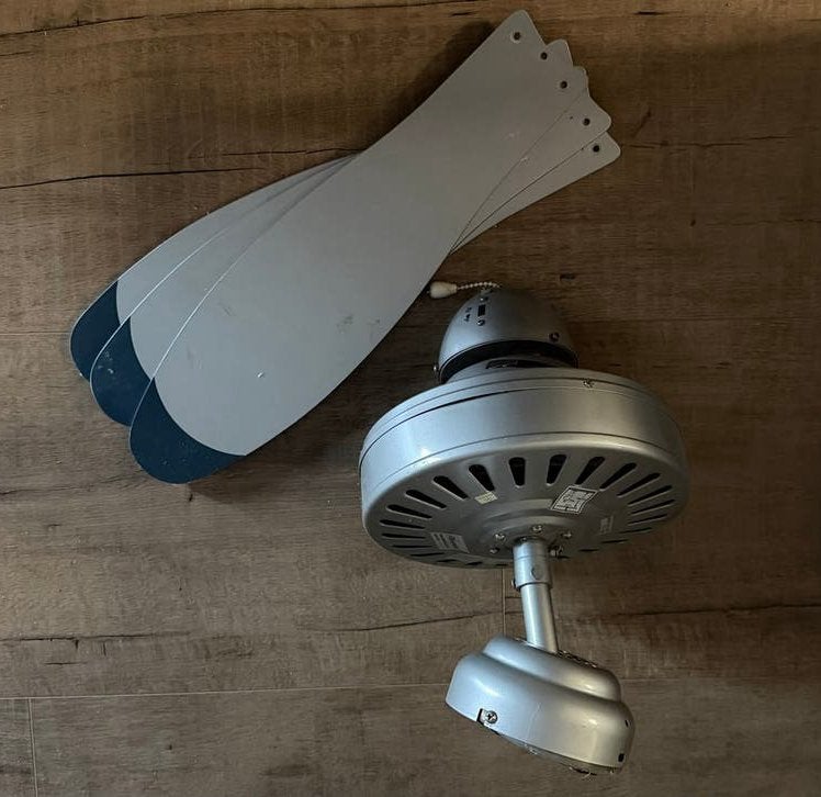 Bestron Milano Plafondventilator Zilver 105cm (2 stuks), Ophalen of Verzenden, Gebruikt, Plafondventilator