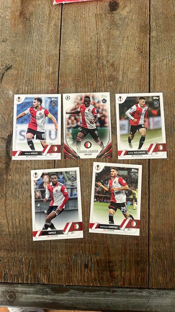 Feyenoord Topps kaarten, Ophalen of Verzenden, Zo goed als nieuw, Meerdere plaatjes