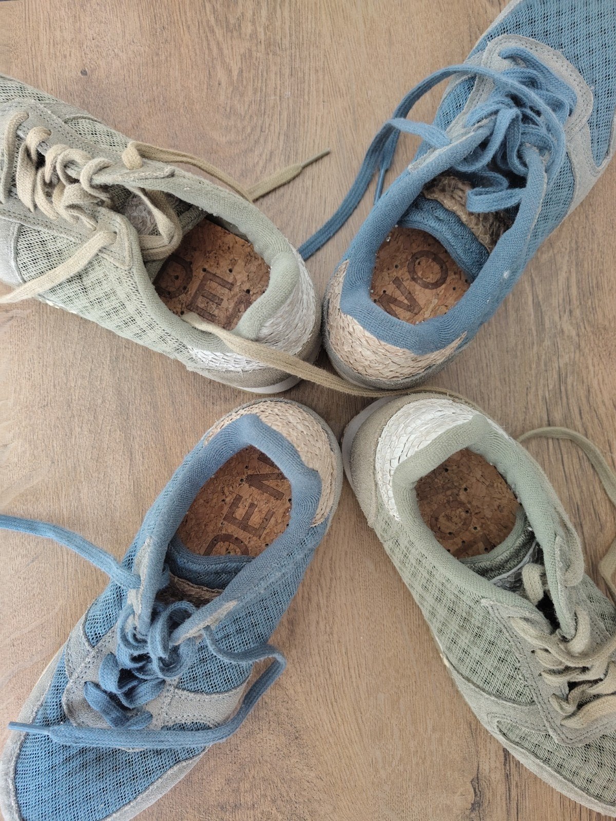 Mooie Woden sneakers groen én blauw maat 38 (Wooden gympen), Blauw, Ophalen of Verzenden, Woden, Sneakers of Gympen
