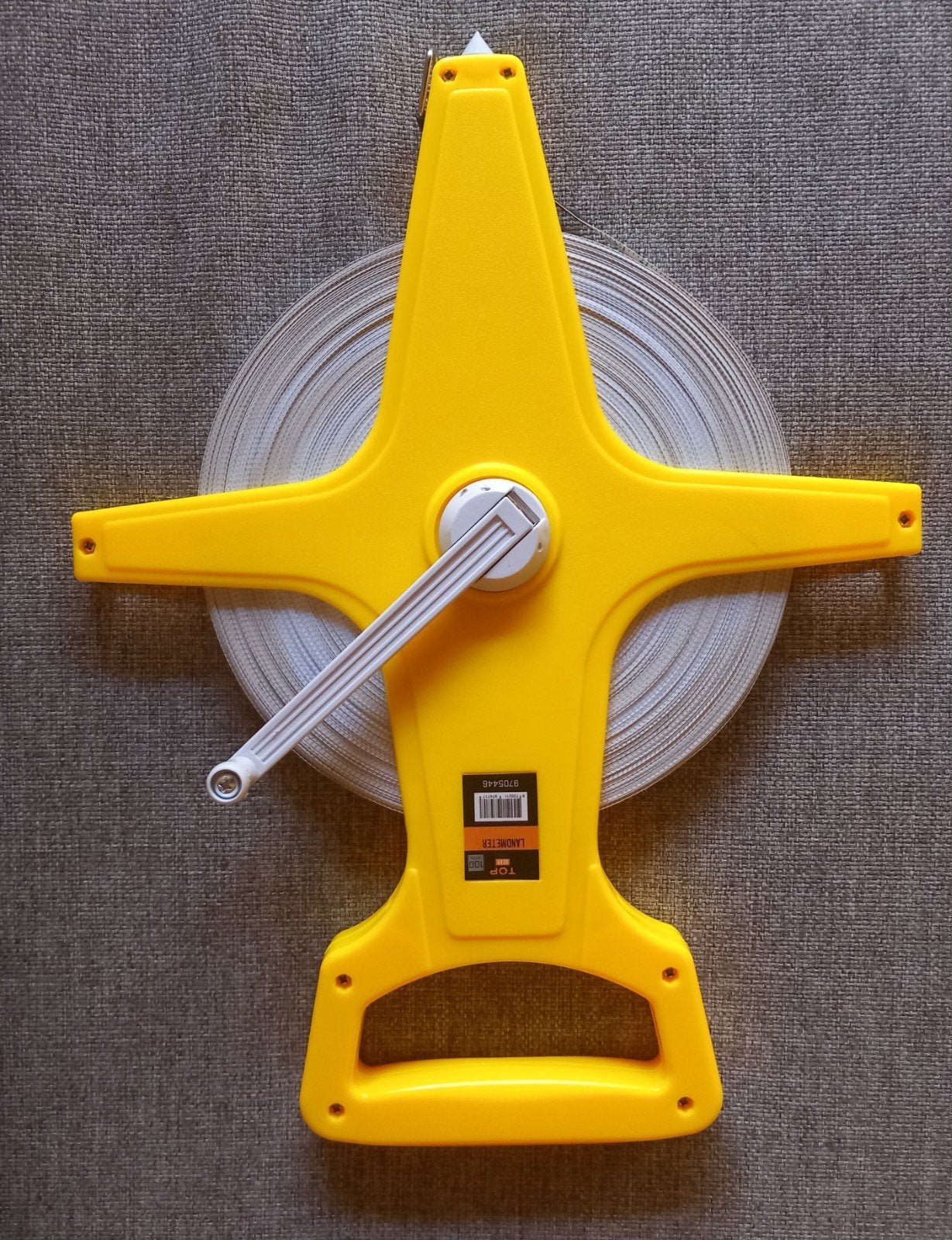 Landmeter - meetlint 100 meter - Geel - Nieuw, Doe-het-zelf en Verbouw, Ophalen of Verzenden, Nieuw