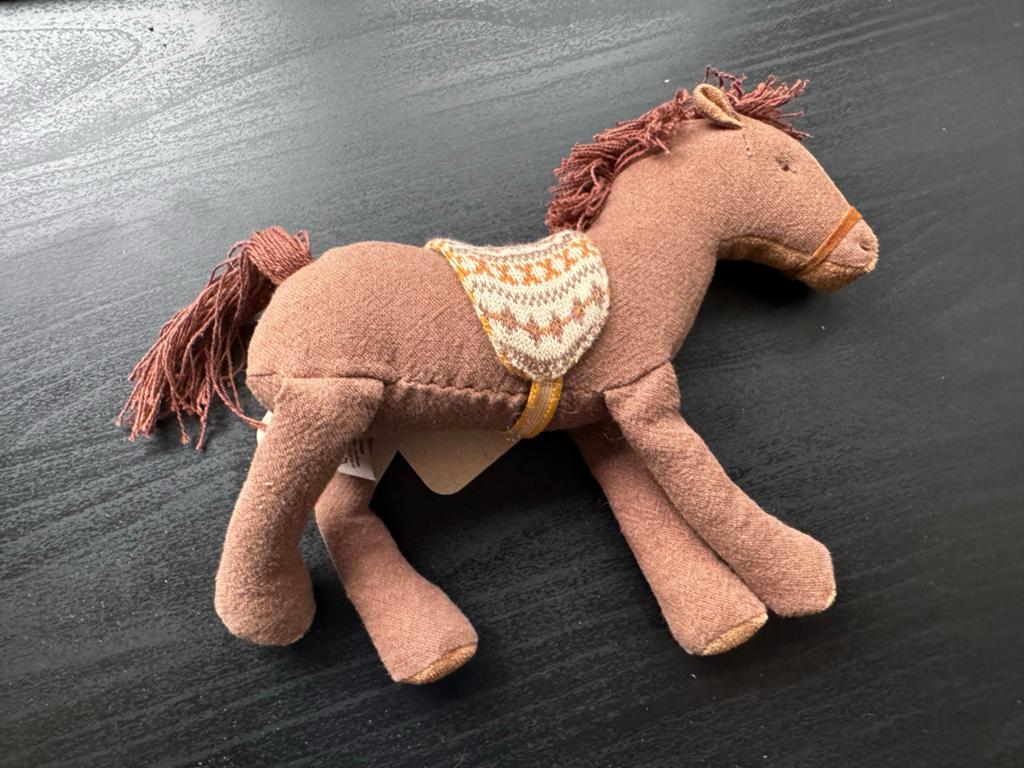 Maileg paardje met zadel - Nieuw met label, Paard, Overige merken, Overige karakters, Nieuw