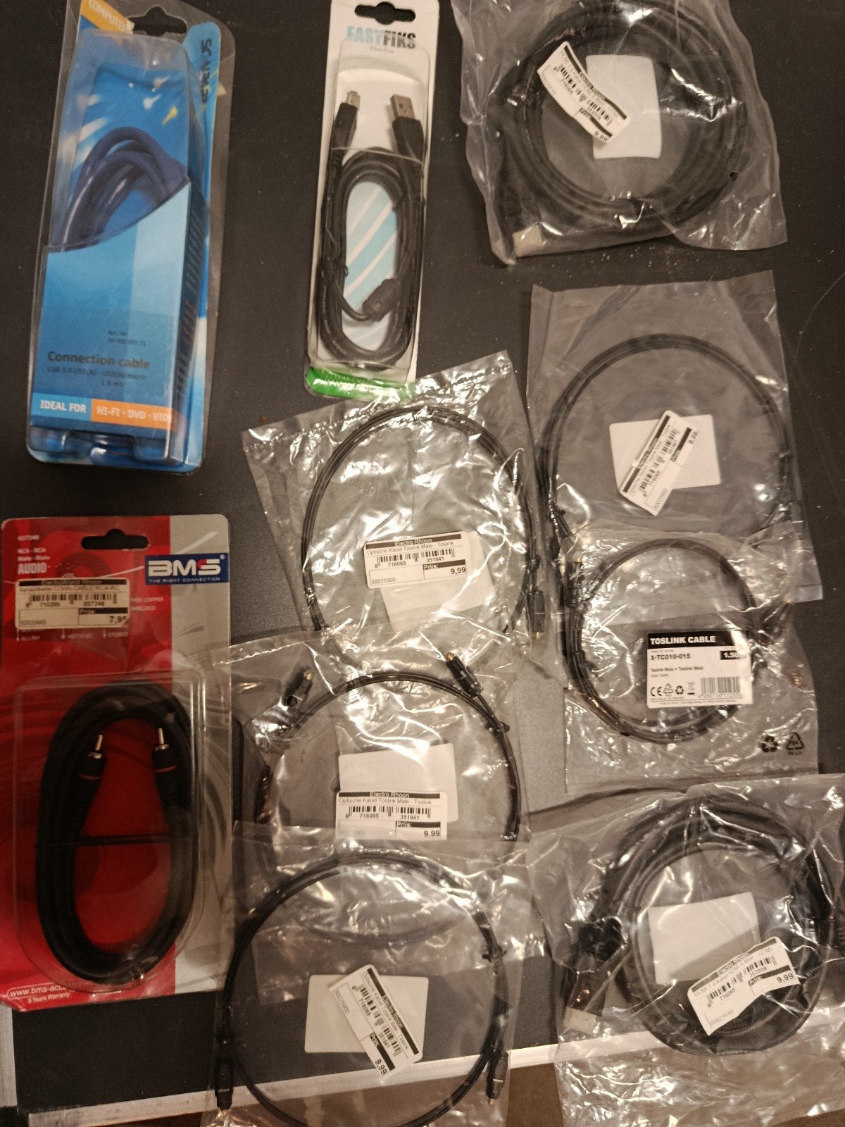 Diverse kabels: HDMI, Toslink, RCA, USB en meer, Ophalen of Verzenden