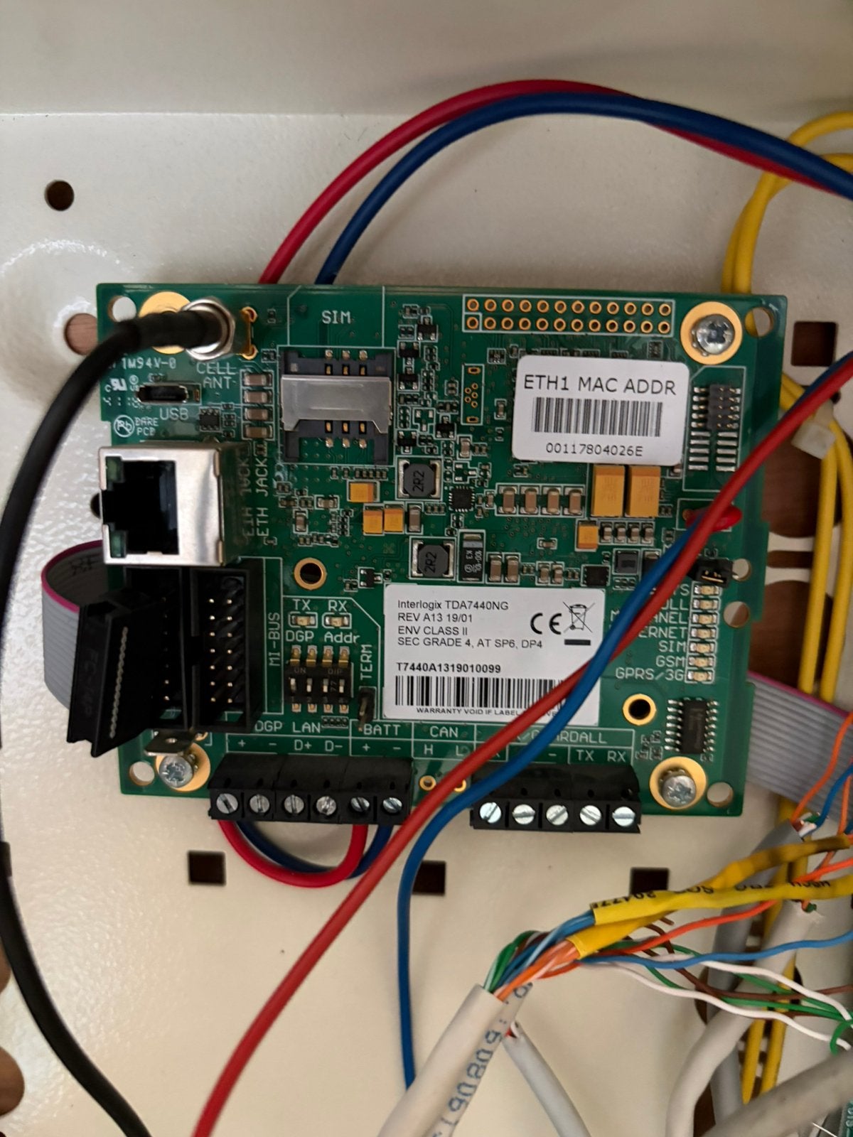Aritech/Interlogix TDA7440NG met antenne, Ophalen of Verzenden, Zo goed als nieuw, Overige soorten