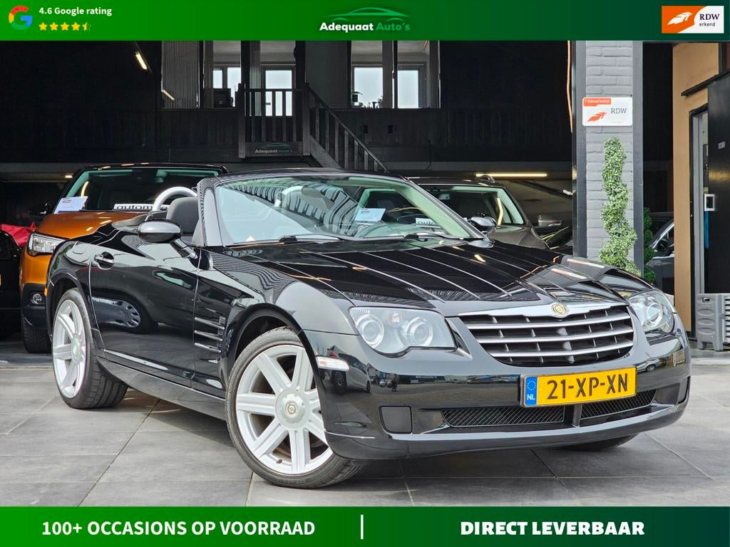 Chrysler Crossfire Cabrio 3.2 V6|1e eig|Cruise|Airco|Stoelvw, Auto's, Chrysler, 1385 kg, Gebruikt, Zwart, Handgeschakeld