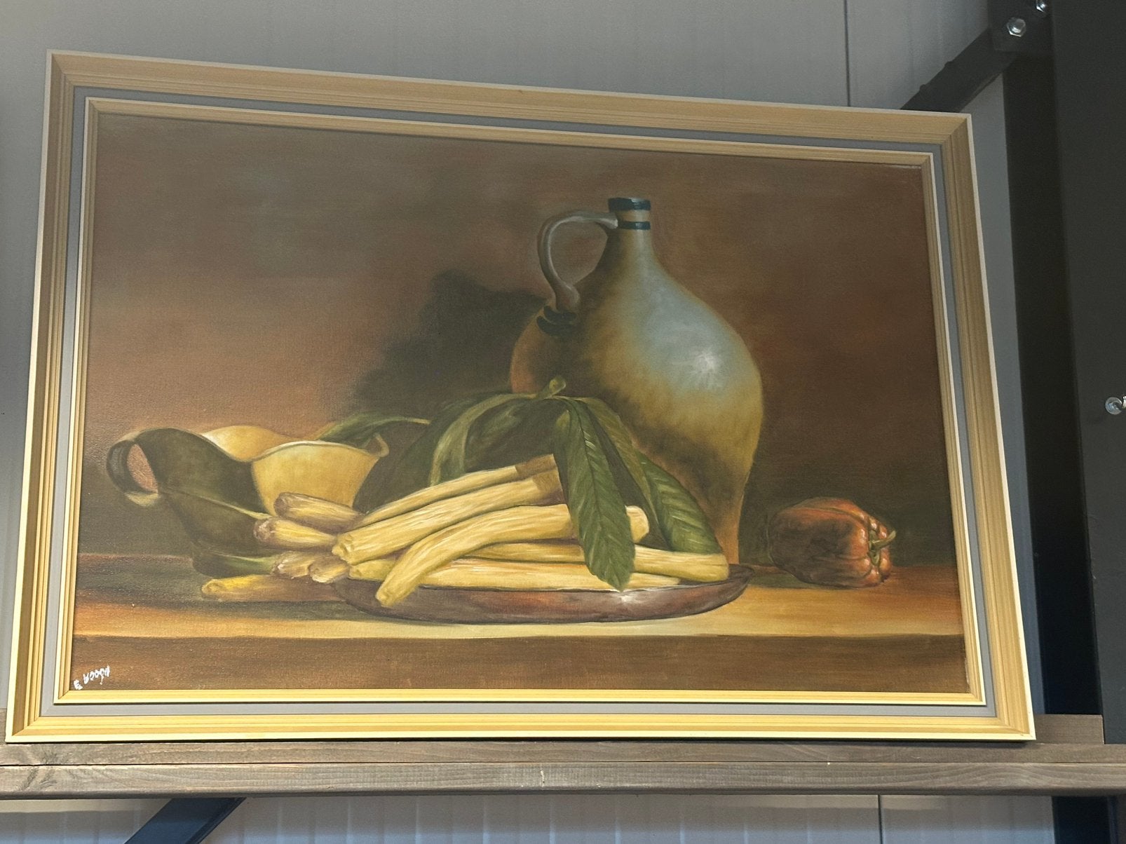 Schilderij E. Voogd, Ophalen