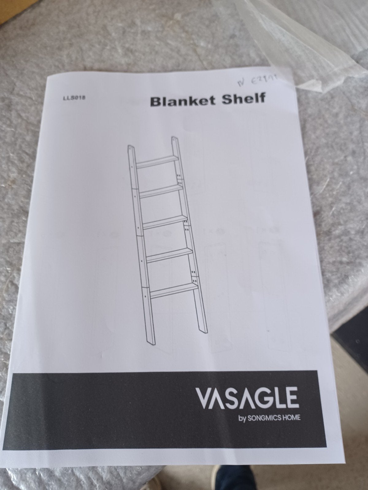 Nieuwe decoratieve ladder/plank voor dekens - Vasagle, Ophalen of Verzenden, Nieuw