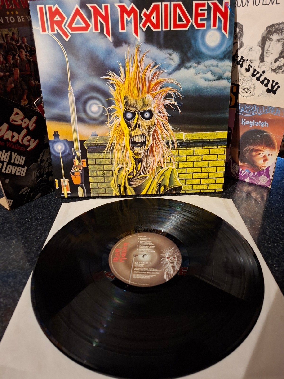 Iron Maiden - Iron Maiden (LP, 1980), Gebruikt, 1980 - 1989, Ophalen of Verzenden, Fotohoes