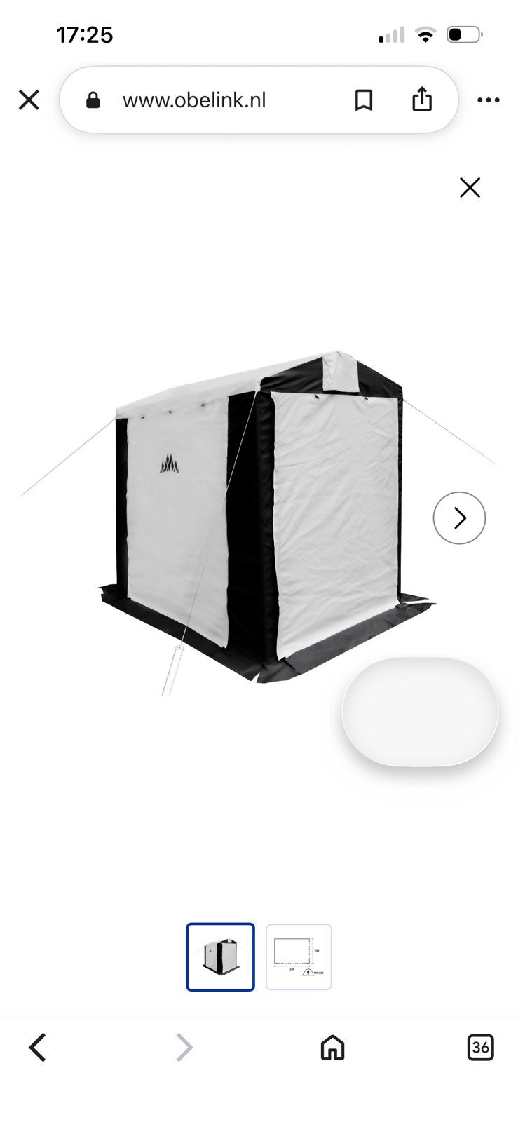 Garage tent, Caravans en Kamperen, Ophalen, Zo goed als nieuw