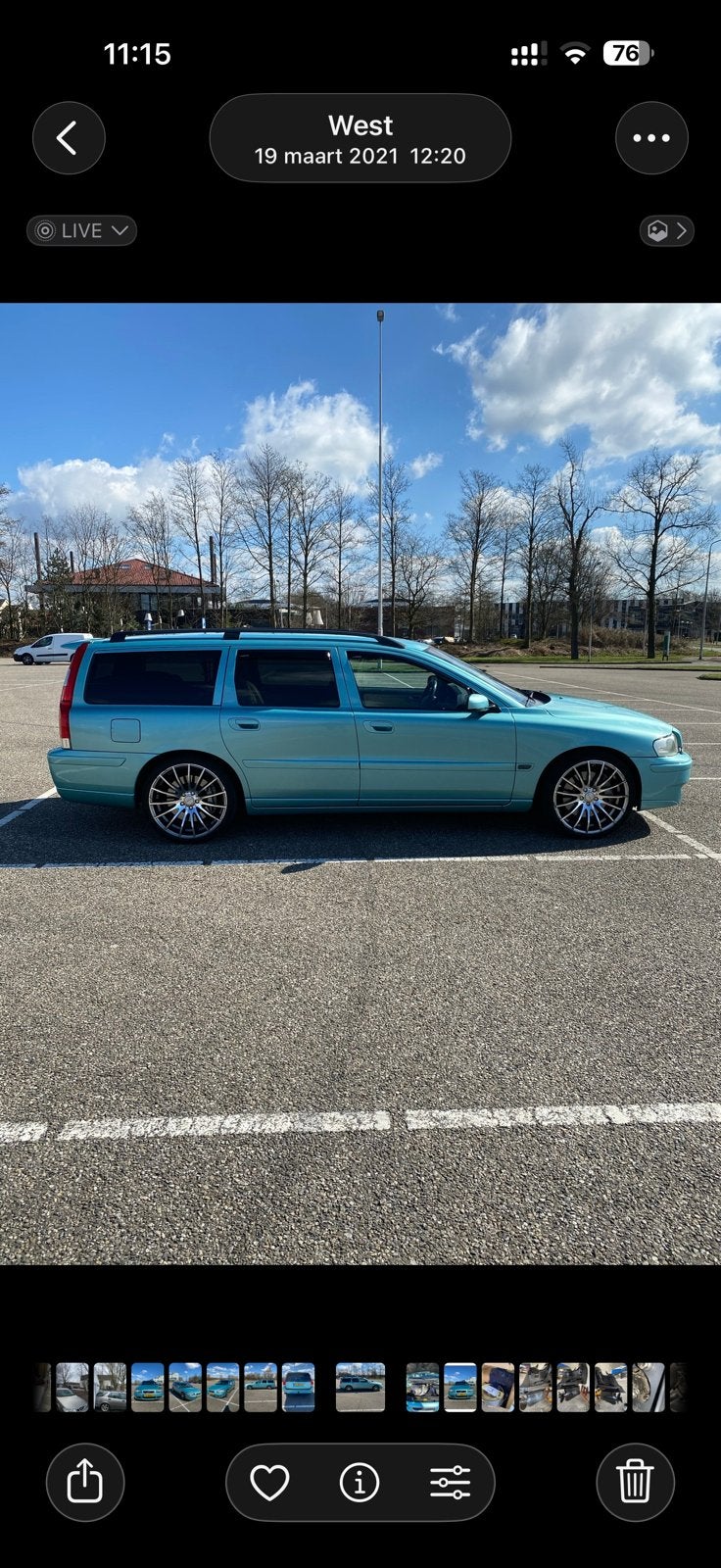 Tomason Volvo V70R  19 Inch velgenset, Auto-onderdelen, Banden en Velgen, Velg(en), 235 mm, Zomerbanden, Ophalen