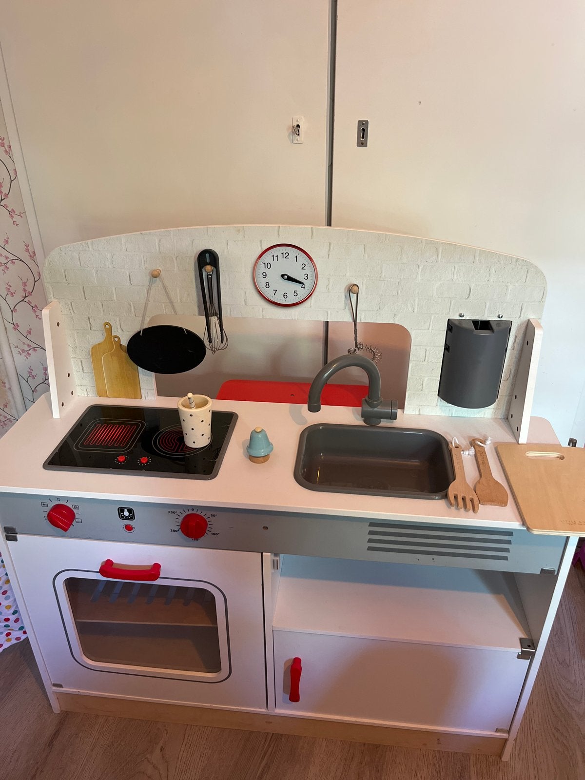 Houten speelkeuken met accessoires, Kinderen en Baby's, Ophalen, Gebruikt