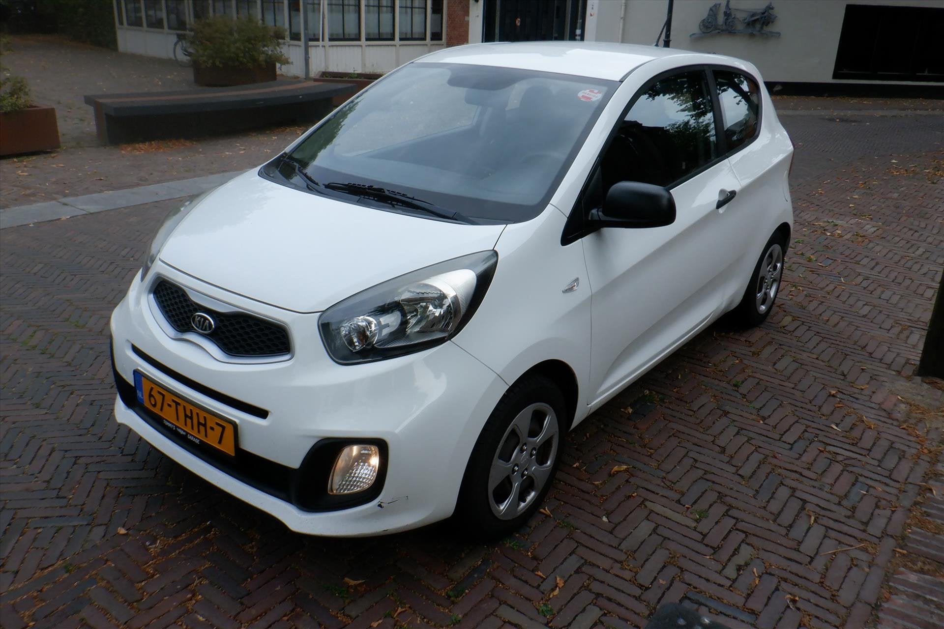 Kia Picanto 1.0 CVVT 3-DRS, Euro 5, Stof, Gebruikt, Zwart