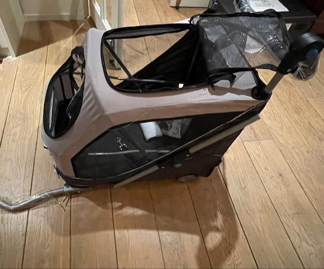 Trixie doggyride hondenfietskar, Fietsen en Brommers, Fietsaccessoires | Aanhangers en Karren, Ophalen, Trixie, Opvouwbaar, 20 tot 40 kg