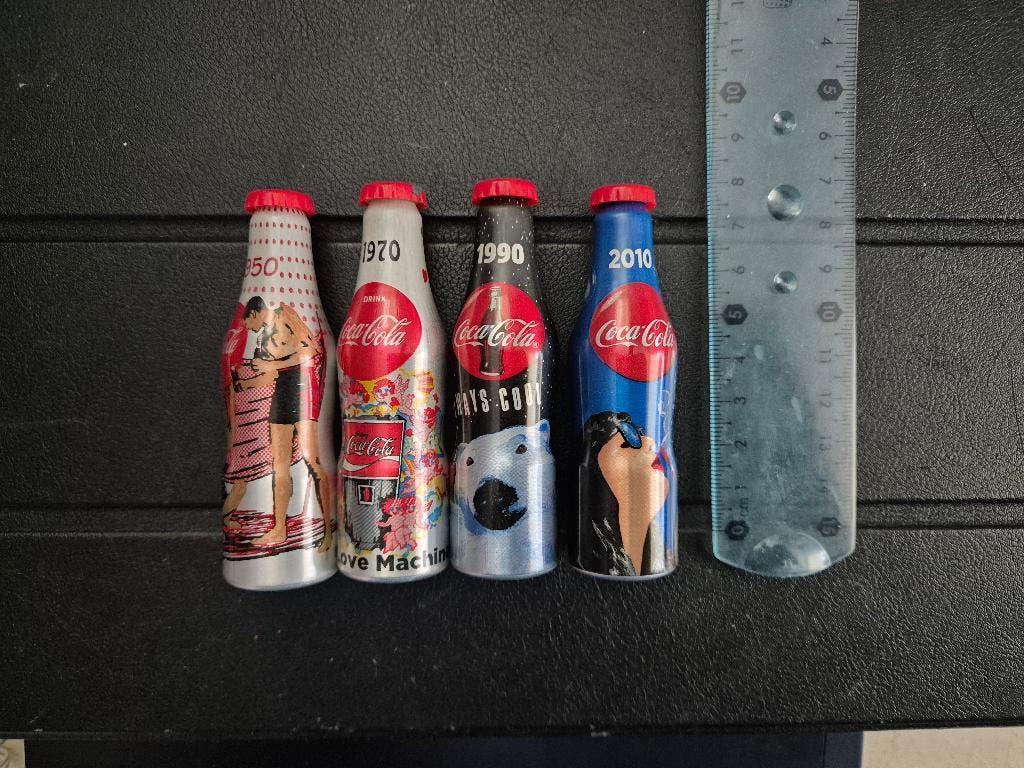 Coca Cola miniatuur flesjes 4 stuks, Ophalen of Verzenden, Nieuw, Overige typen