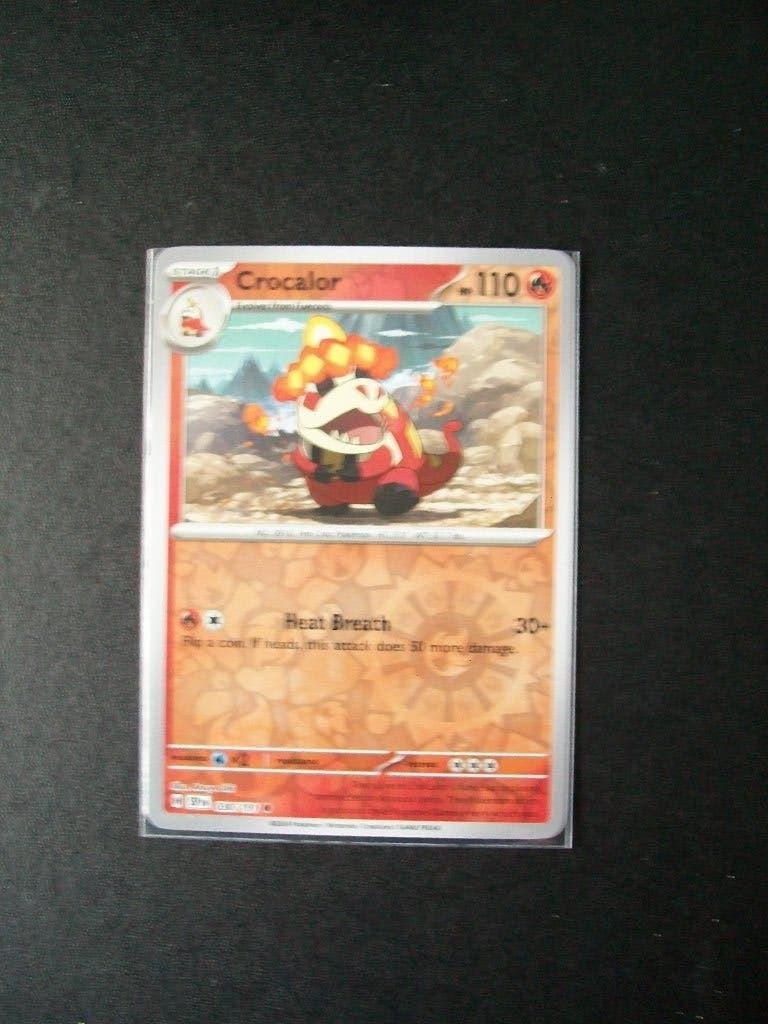 3326. Nieuwe Pokemon Kaart holofoil CROCALOR HP110 (030/191), Verzenden, Nieuw, Losse kaart, Foil